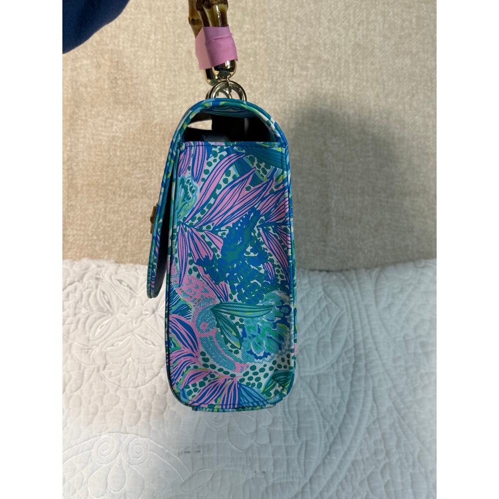 NWOT Lilly Pulitzer Women Blue/Pink Holiday In The Sun Bag Wallet Purse Set - Picture 12 of 12
